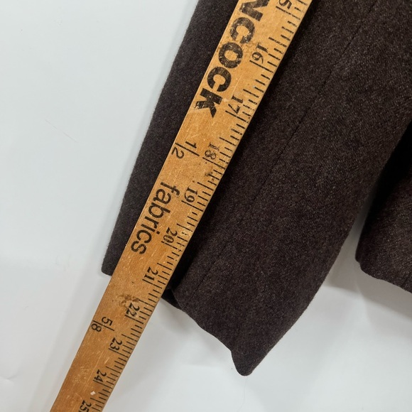 Womens Vintage Evan Picone Brown Wool Double Breasted Blazer Size 6 - Picture 3 of 13
